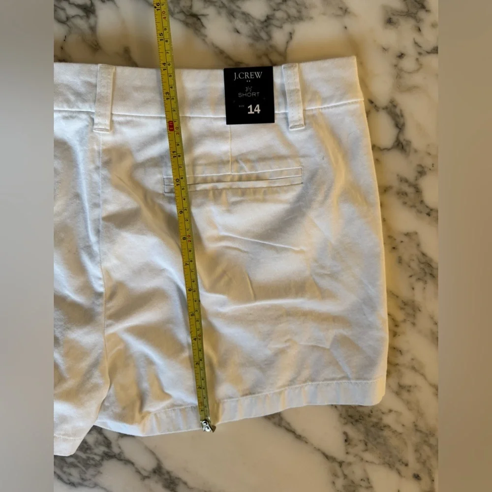 NWT J Crew white shorts size 12 and 14 - Picture 8 of 8